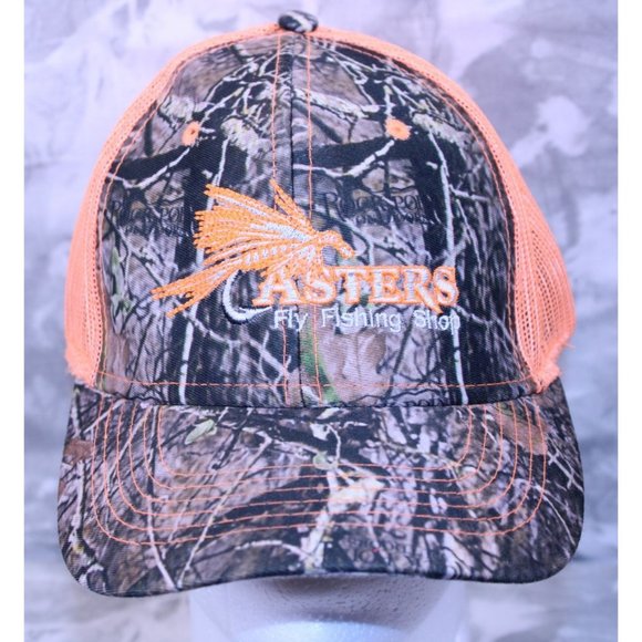 Rock Point Camo Hat Casters Fly Fishing Shop Ball Cap - Picture 1 of 7